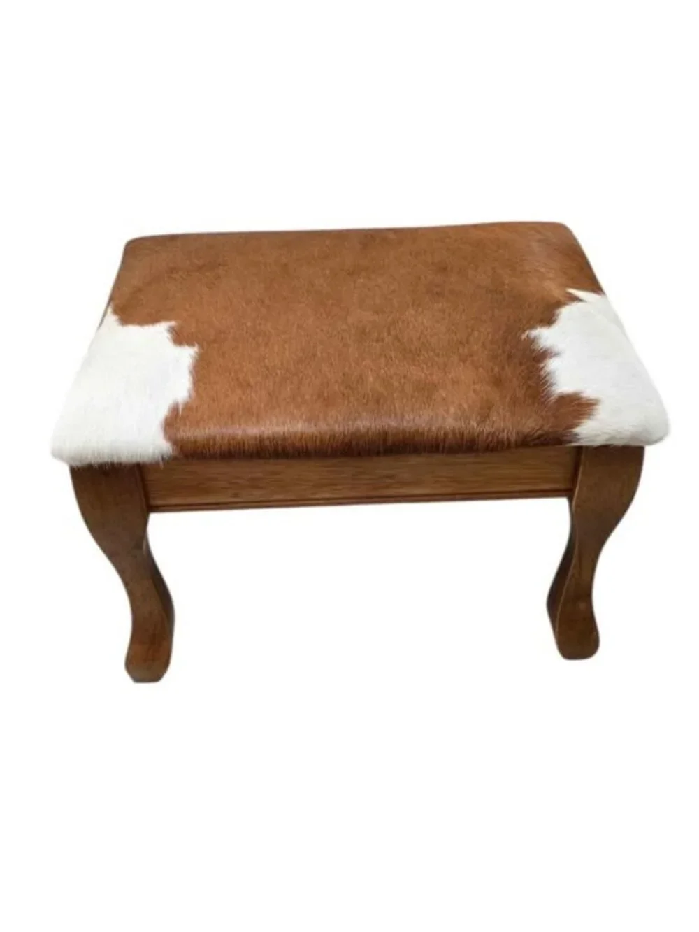 Genuine Cowhide Herefored Footstool